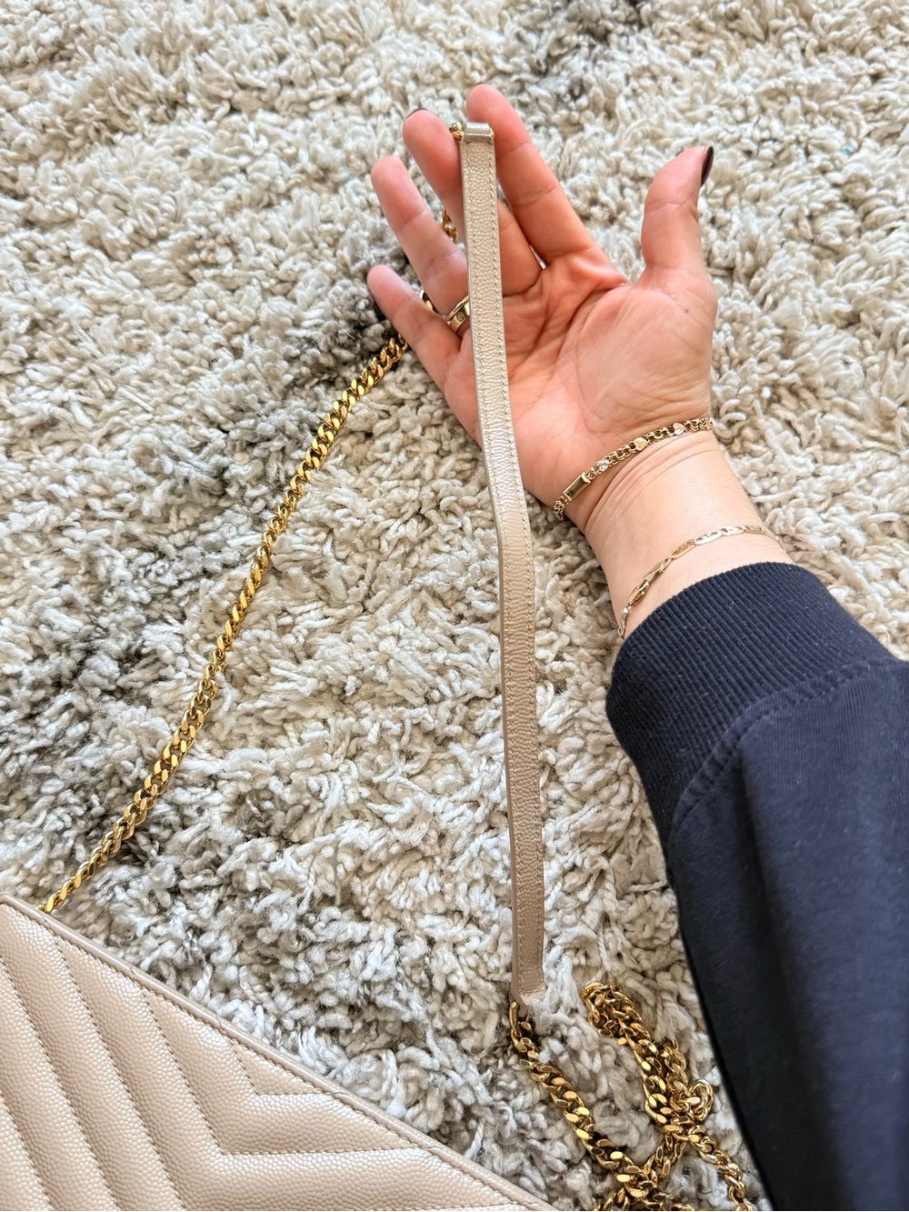 Saint Laurent Leather Chain Crossbody - Picture 11 of 16